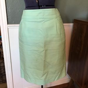 J Crew Teal Green The Pencil Skirt Size 6